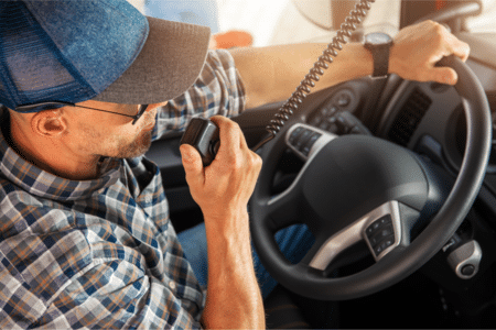Slang or code over the CB radio.
